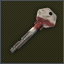 Abandoned factory marked key